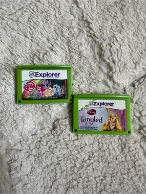 LeapFrog Explorer Disney | Tangled & My Little Pony Learning Game Cartridges